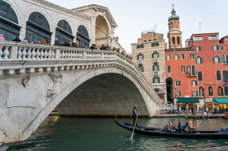 You can skip restaurants with views of the Rialto Bridge in Venice, too